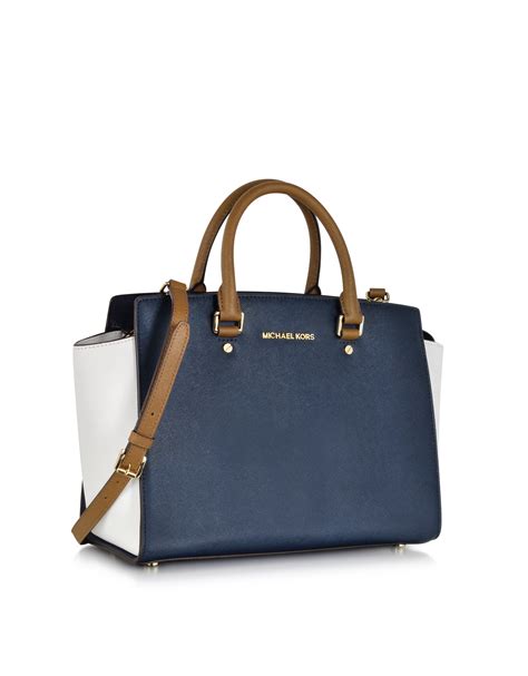 michael kors selma colorblock bag|Michael Kors large selma bag.